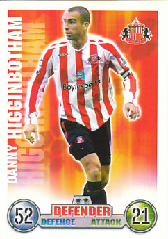 Danny Higginbotham Sunderland 2007/08 Topps Match Attax Update #70